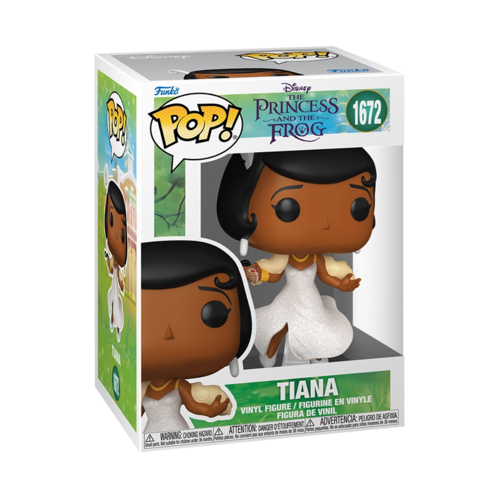 Boneco Funko Pop! Disney A Princesa e o Sapo - Tiana de Vestido Brilhante - Imagem 3