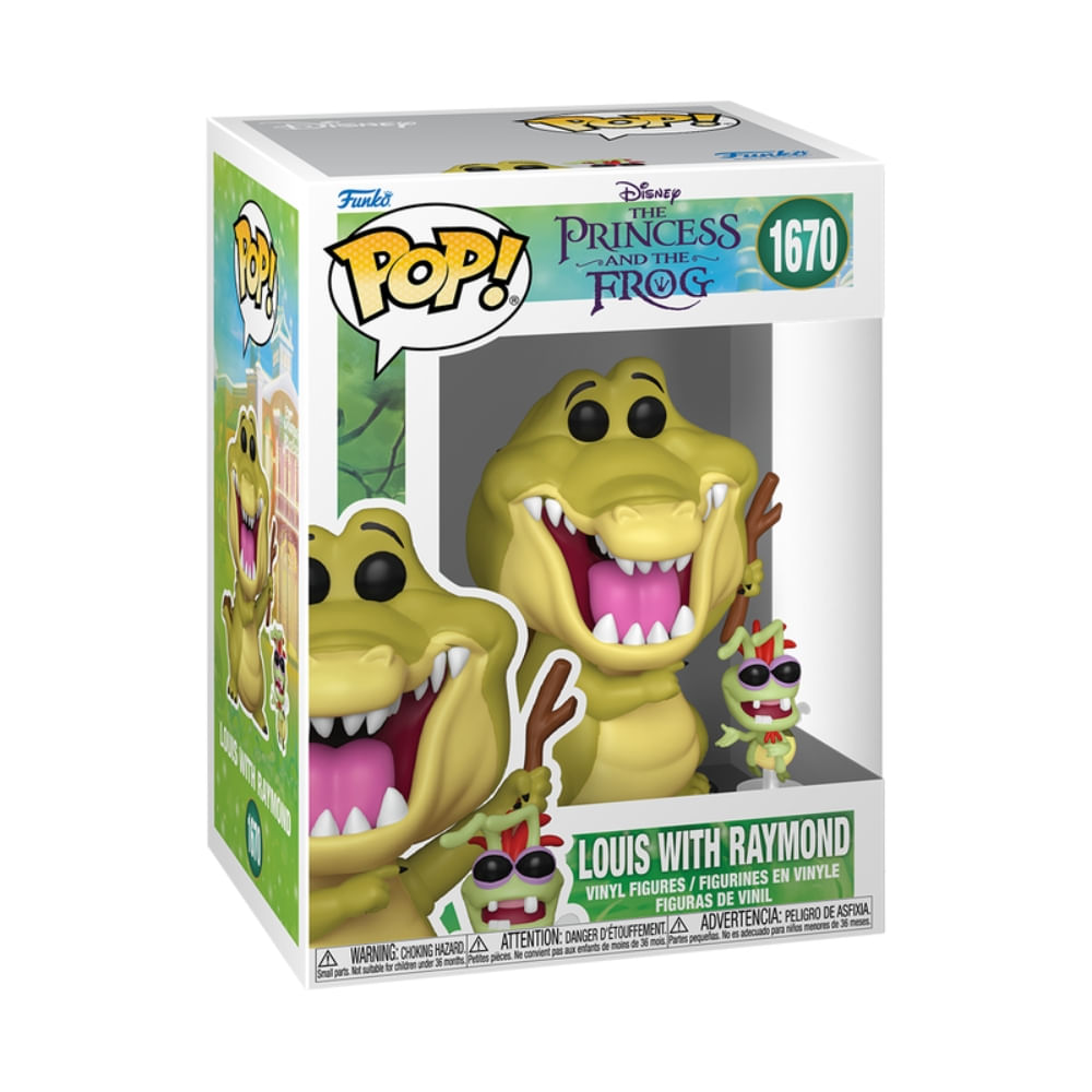 Boneco Funko Pop! Disney A Princesa e o Sapo Louis e Raymond - Imagem 3