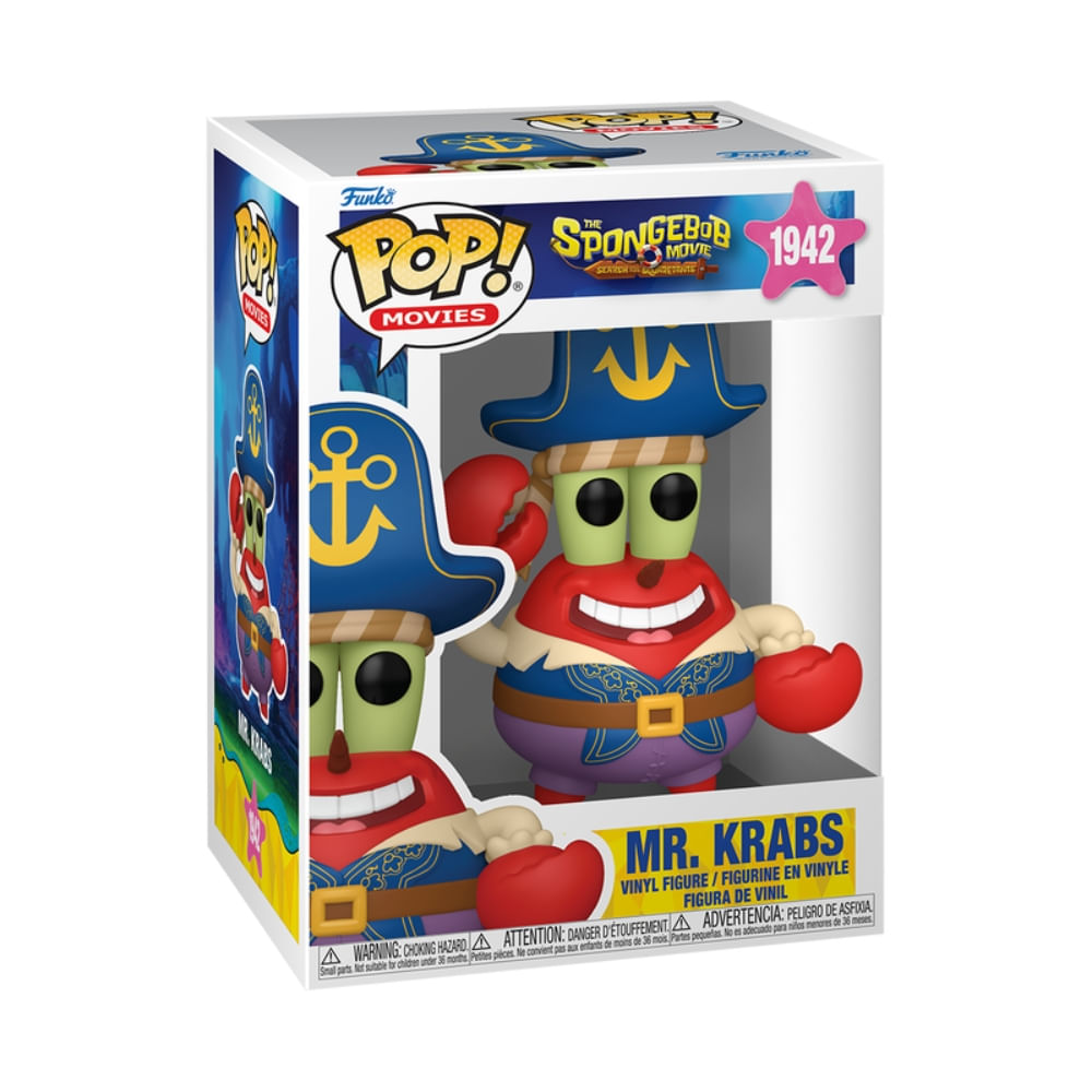 Boneco Funko Pop! Bob Esponja O Filme - Pirata Siriguejo - Imagem 3