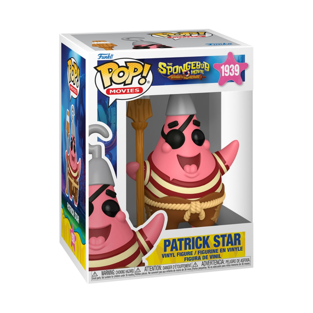 Boneco Funko Pop! Bob Esponja O Filme - Pirata Patrick - Imagem 2