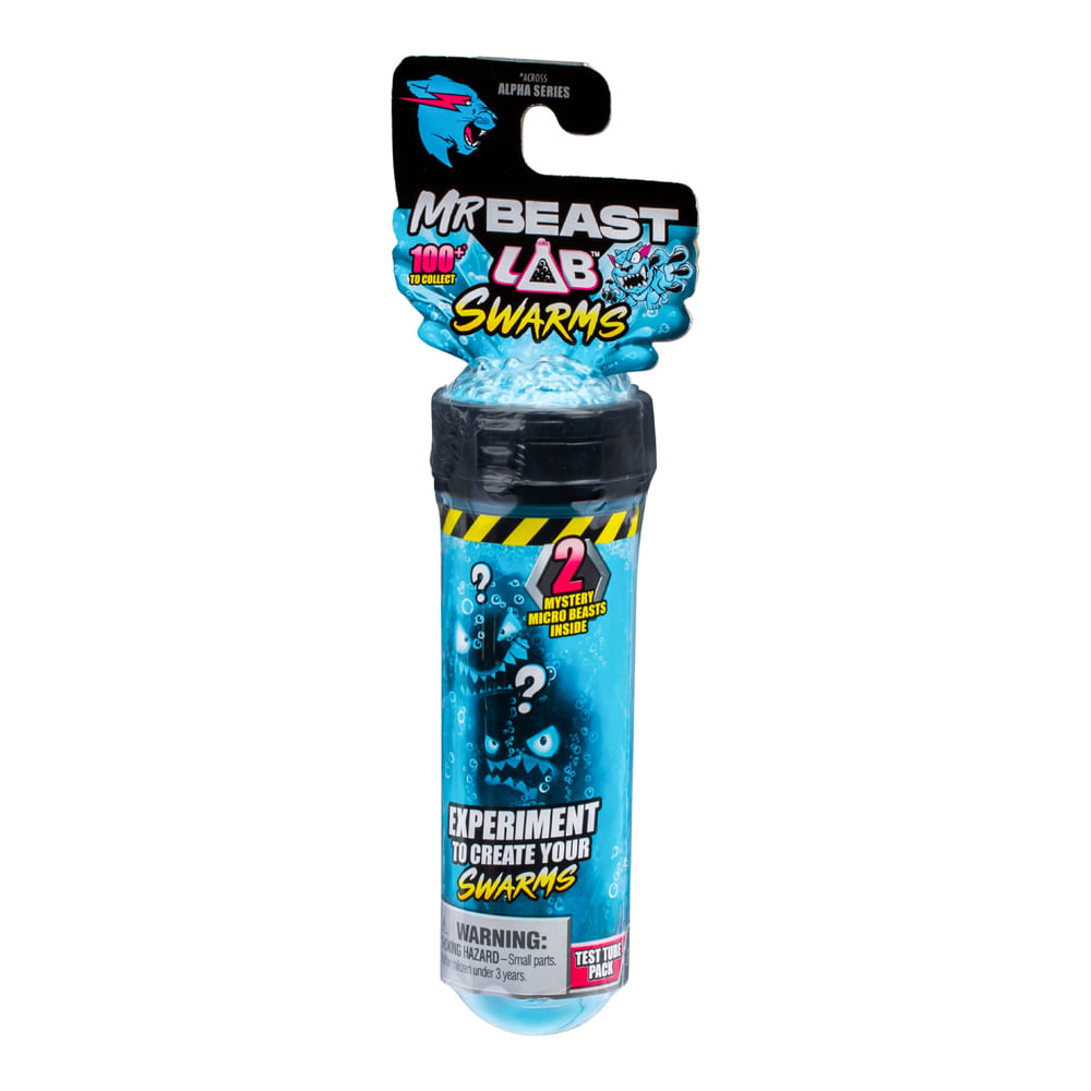 Tubo de Ensaio com 2 Mini Bonecos Swarms MrBeast Lab - Imagem 2