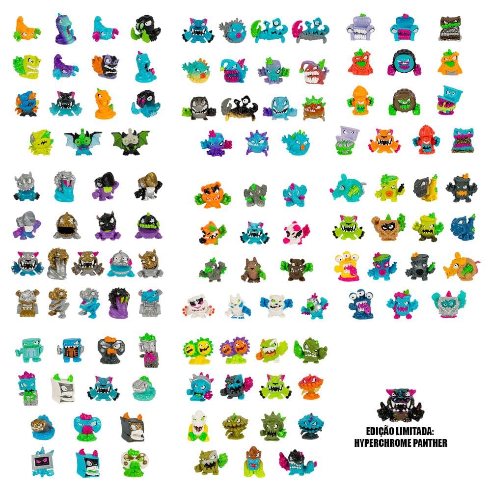 Kit 2 Tubo de Ensaio com 2 Mini Bonecos Swarms MrBeast Lab - Imagem 7