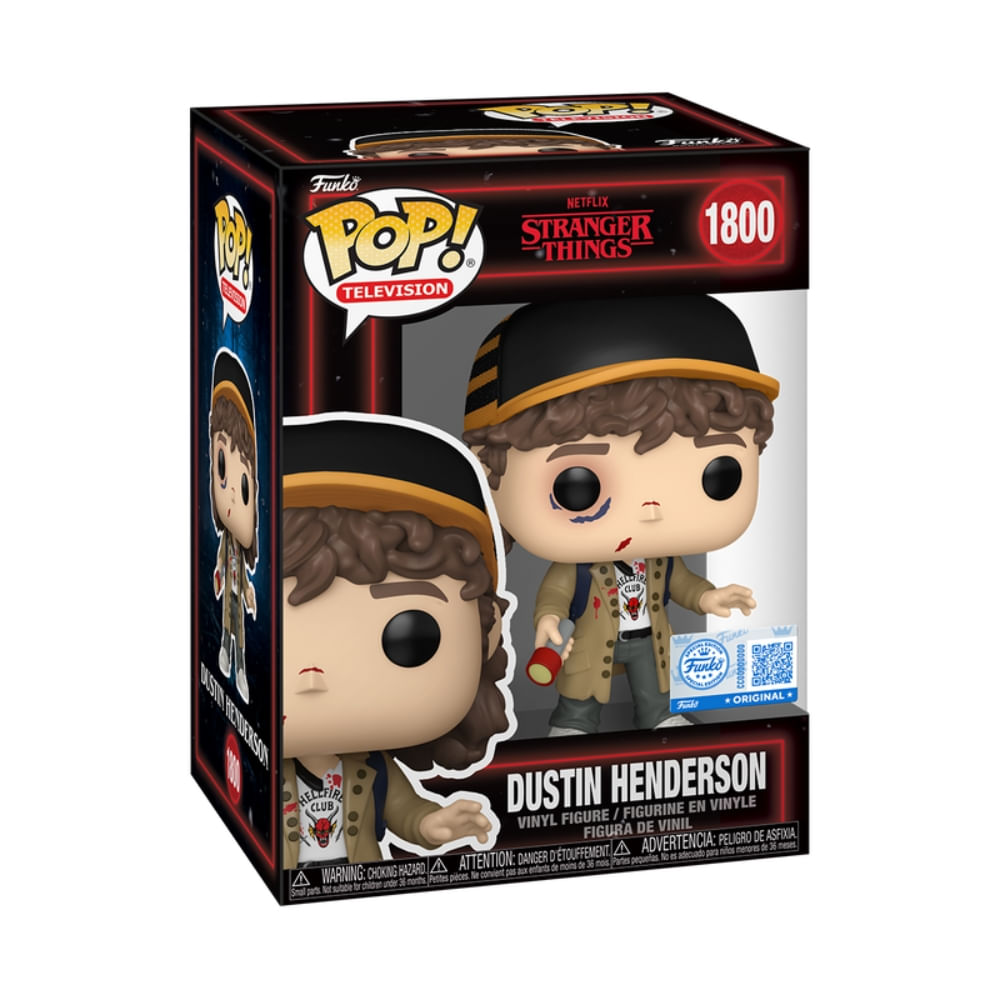 Boneco Funko Pop! Exclusivo Stranger Things T5 - Dustin Machucado - Imagem 3