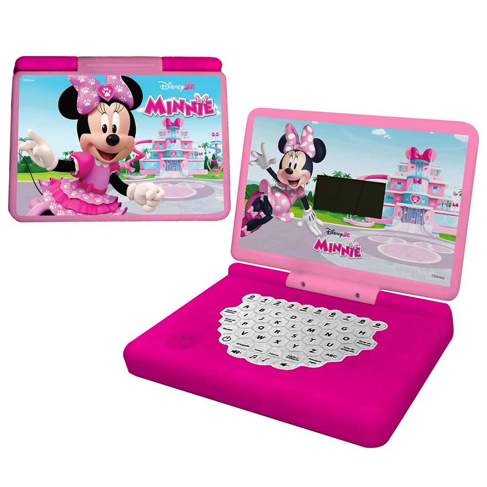 Laptop Minigame Notebook Infantil Bilíngue Minnie - Imagem 2