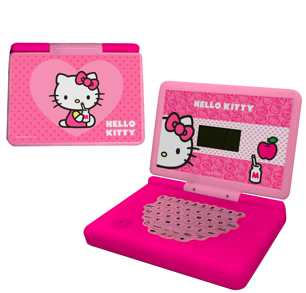 Laptop Minigame Notebook Infantil Bilíngue Hello Kitty - Imagem 2