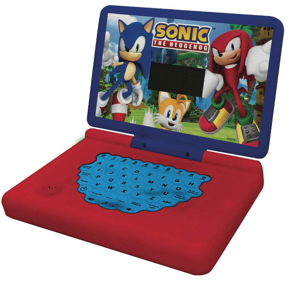 Laptop Minigame Notebook Infantil Bilíngue Sonic