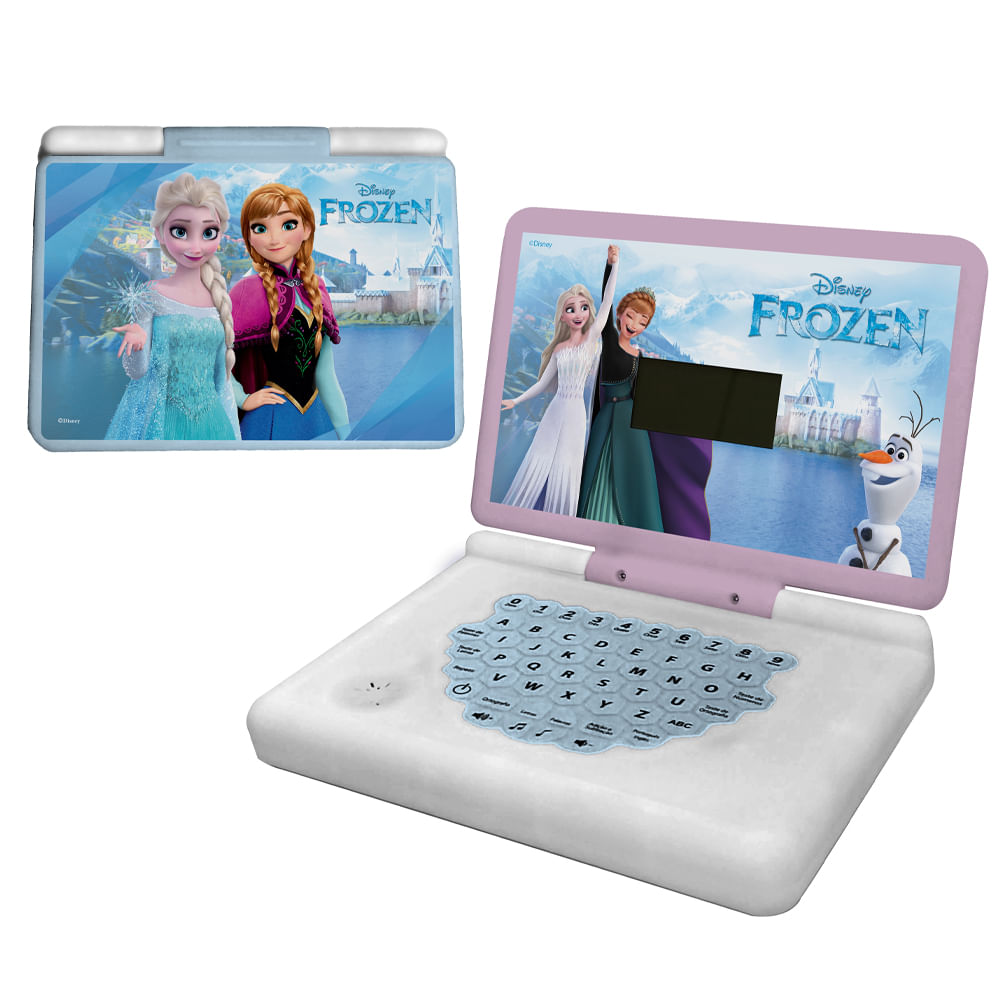 Laptop Minigame Notebook Infantil Bilíngue Frozen - Imagem 3