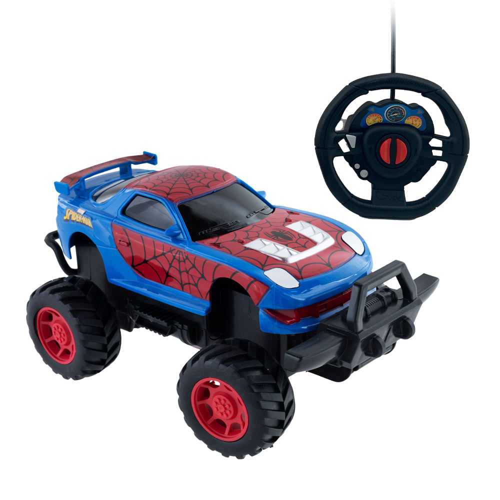 Carrinho Controle Remoto Homem-Aranha Teia Radical