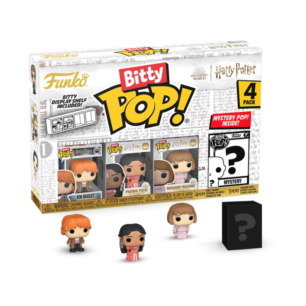 Bitty Pop! Harry Potter e o Cálice de Fogo - Rony, Padma Patil e Madame Maxime