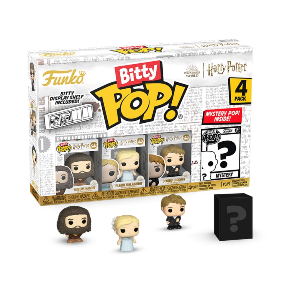 Bitty Pop! Harry Potter e o Cálice de Fogo - Hagrid, Fleur Delacour e Cedrico Diggory