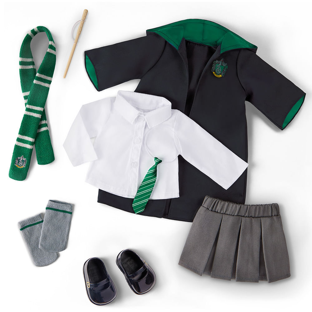 Uniforme Escolar para Bonecas Harry Potter - Sonserina