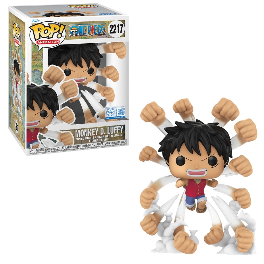 Boneco Funko Pop! Prem Excl One Piece Luffy Gomu No Gatling