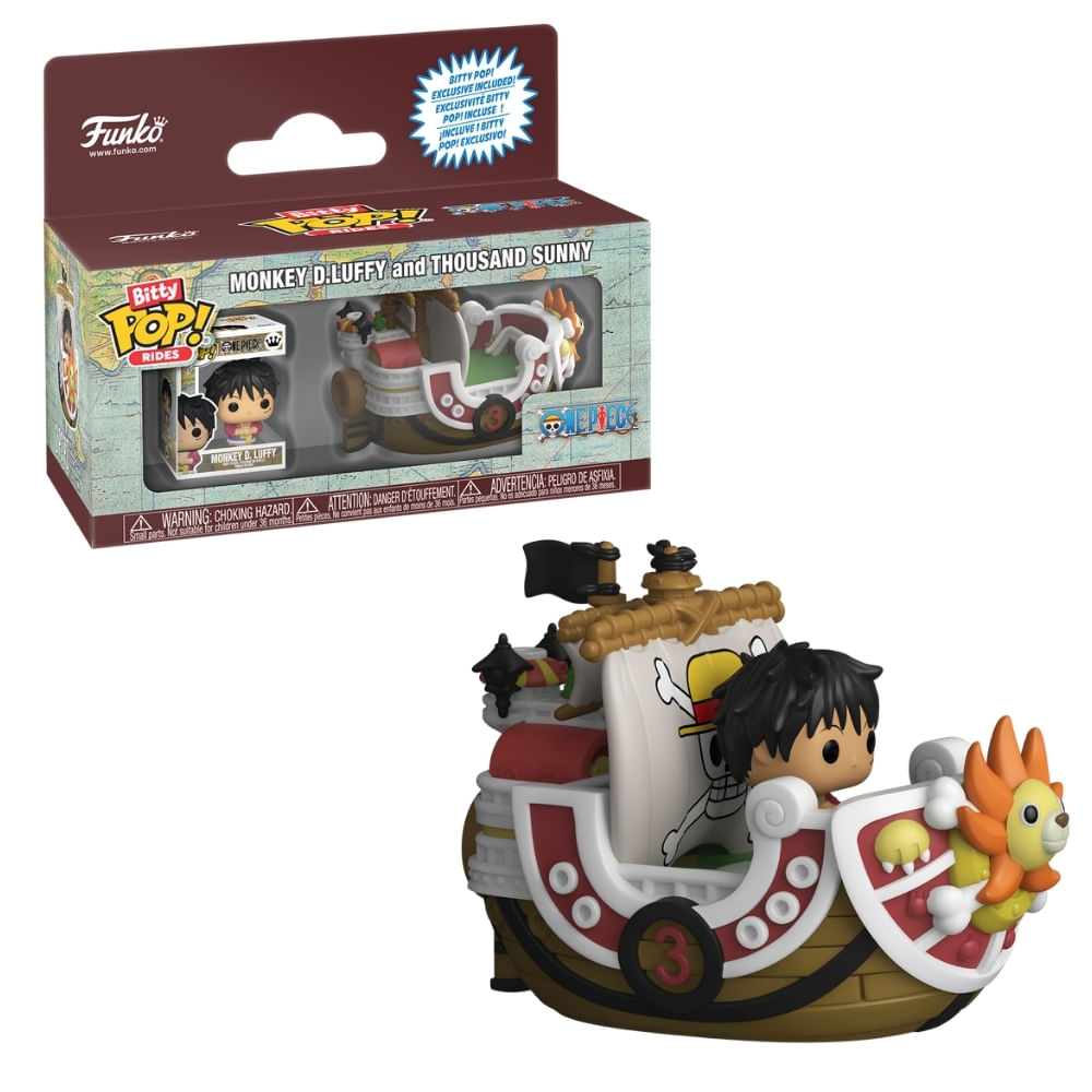 Bitty Pop! Rides One Piece Monkey D. Luffy e Thousand Sunny