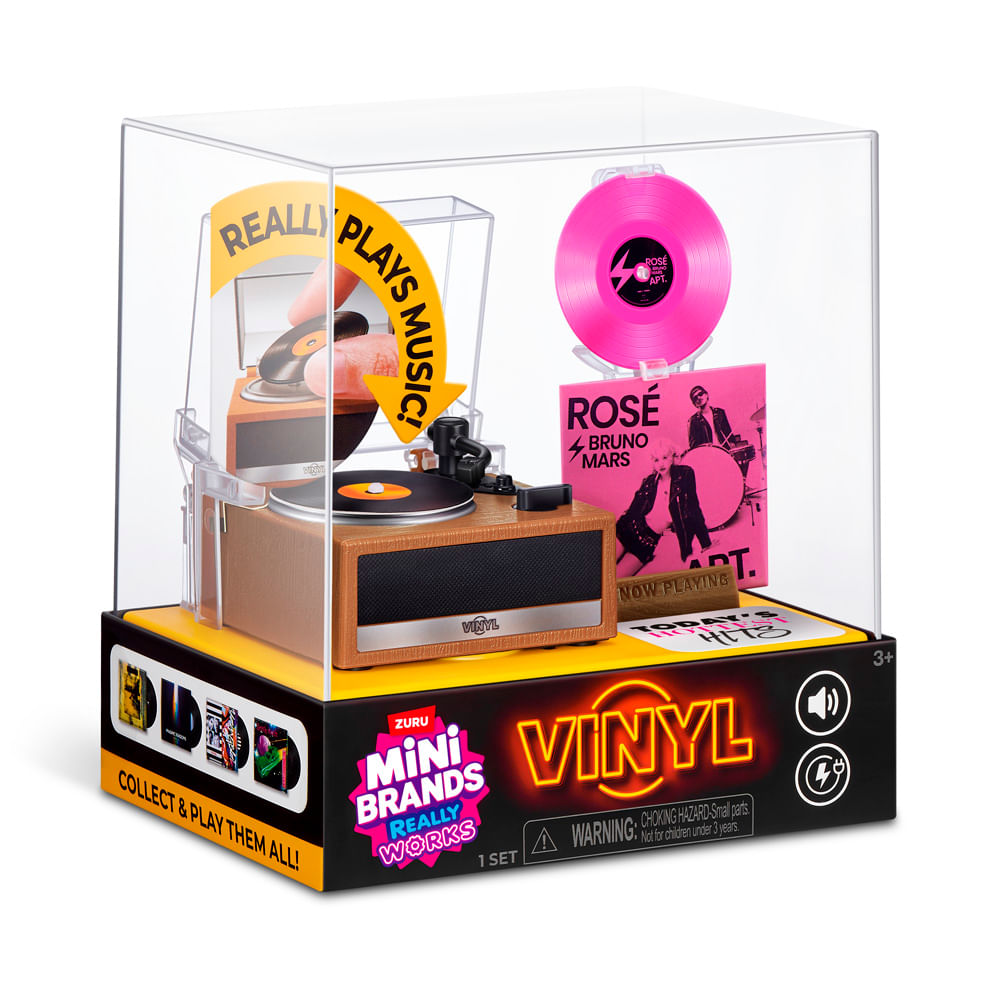 Playset Toca-Discos Mini Brands Really Works Vinyl