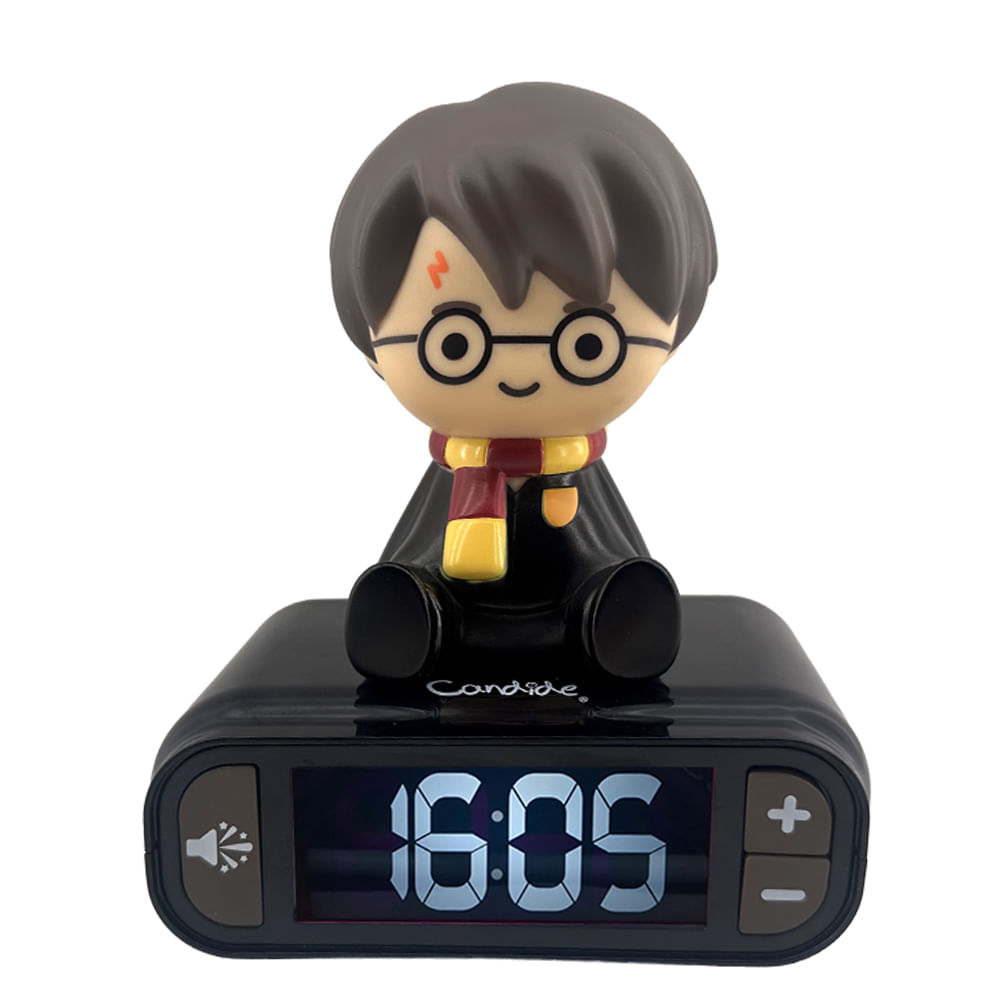 Relógio Despertador 3 em 1 com Luminária - Harry Potter