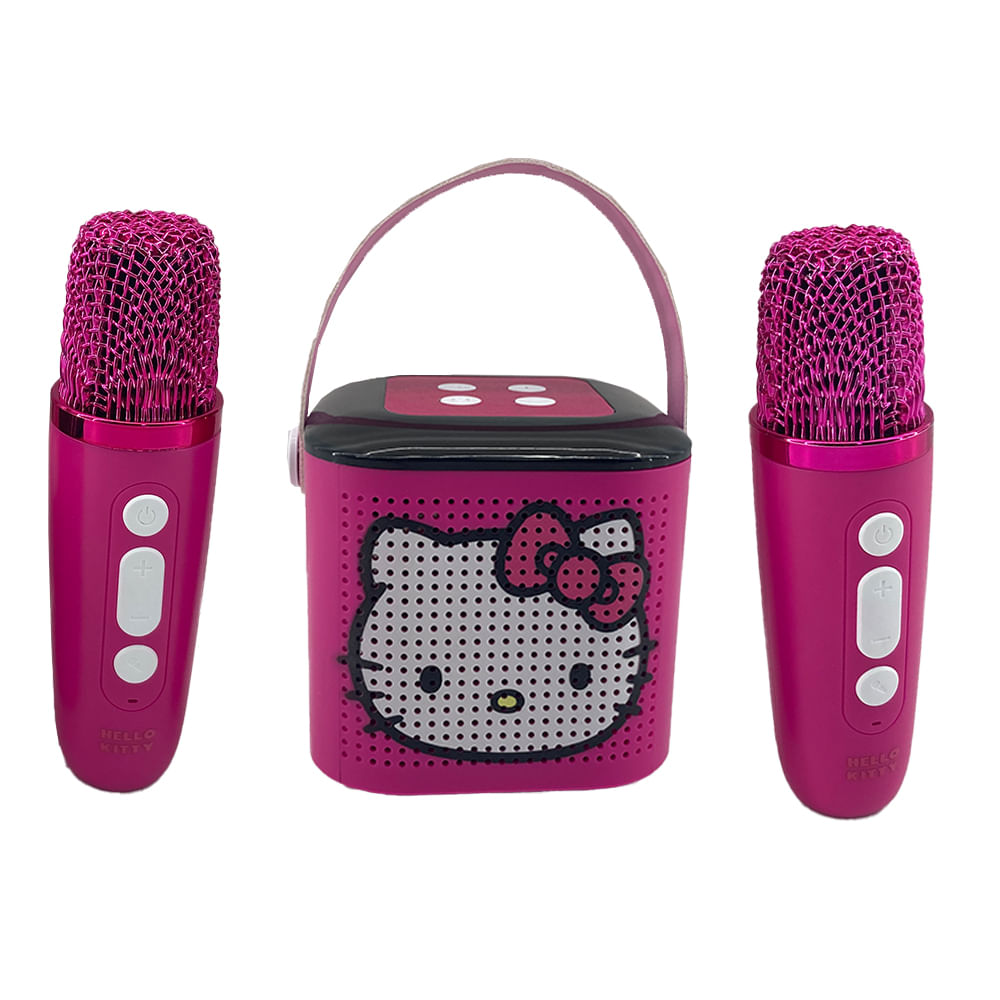 Caixa de Som Bluetooth Karaokê Hello Kitty