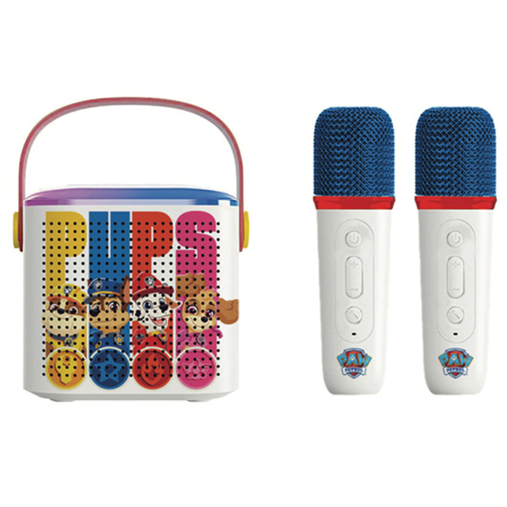 Caixa de Som Bluetooth Karaokê Patrulha Canina