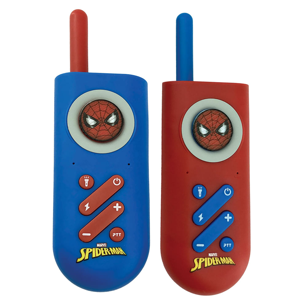 Walkie Talkie com Lanterna Homem-Aranha