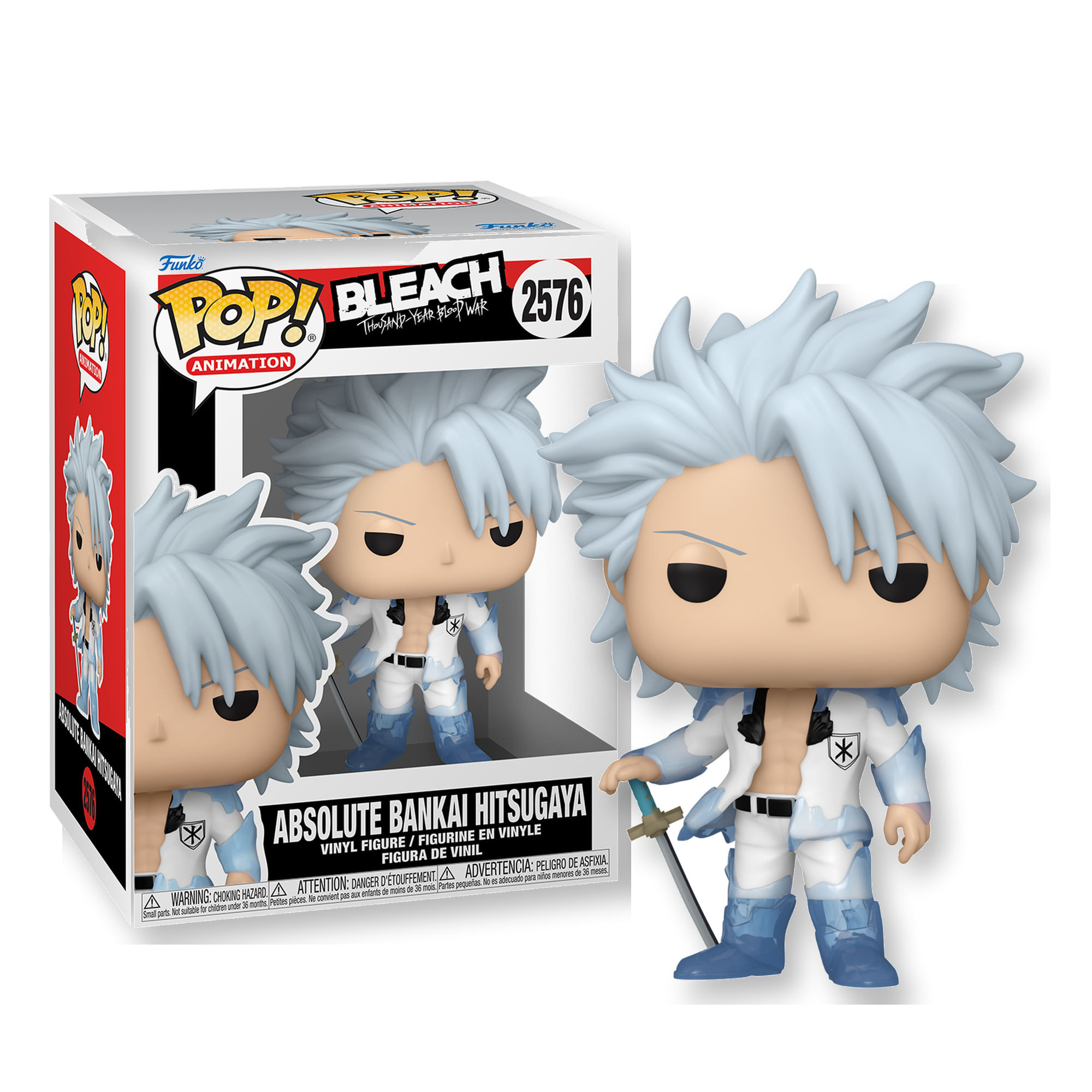 Boneco Funko Pop! Bleach A Guerra Sangrenta De Mil Anos - Hitsugaya — imagem 2