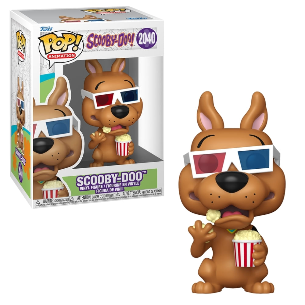 Boneco Funko Pop! Scooby Doo - Scooby Doo com Óculos 3D
