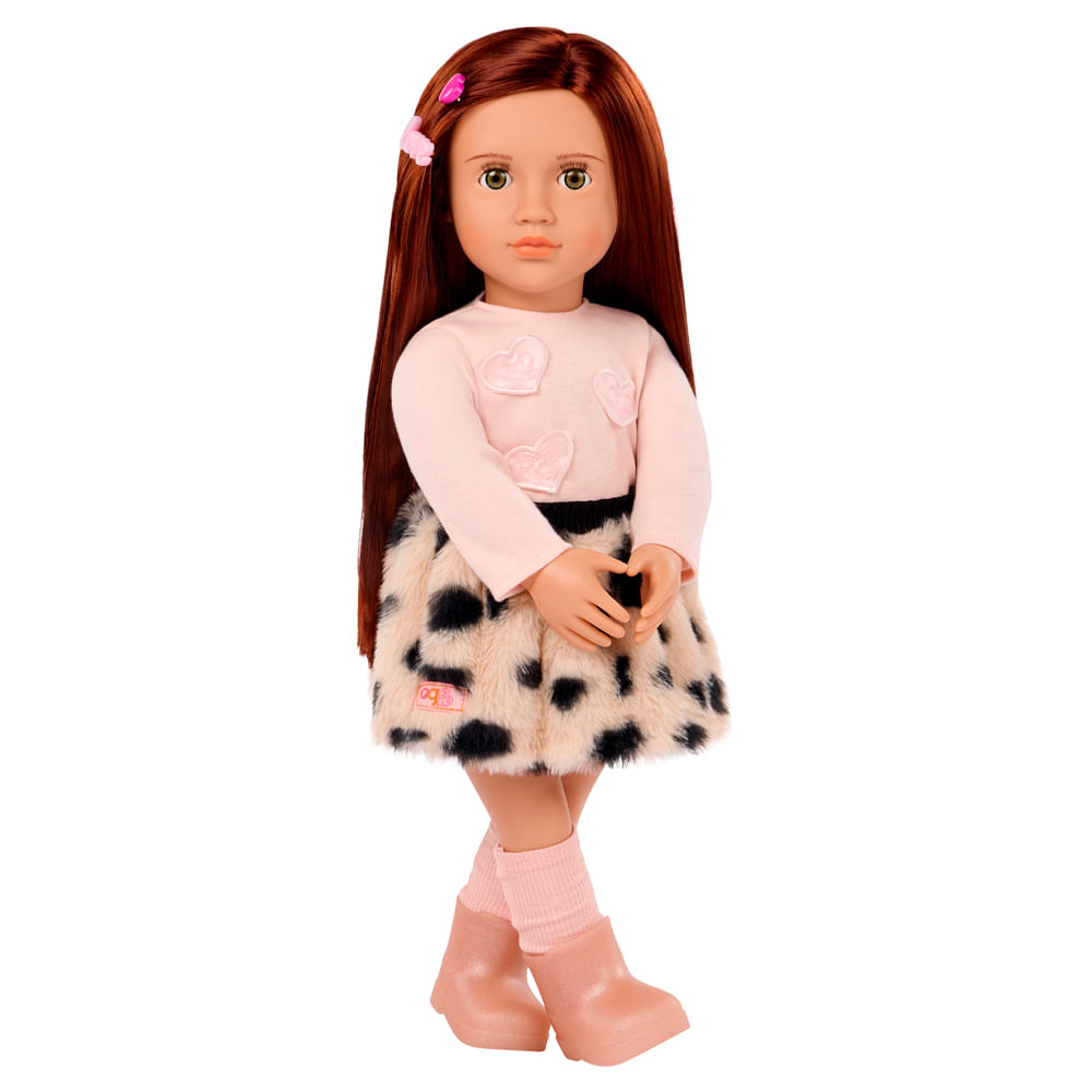 Boneca com Saia de Bolinha Our Generation