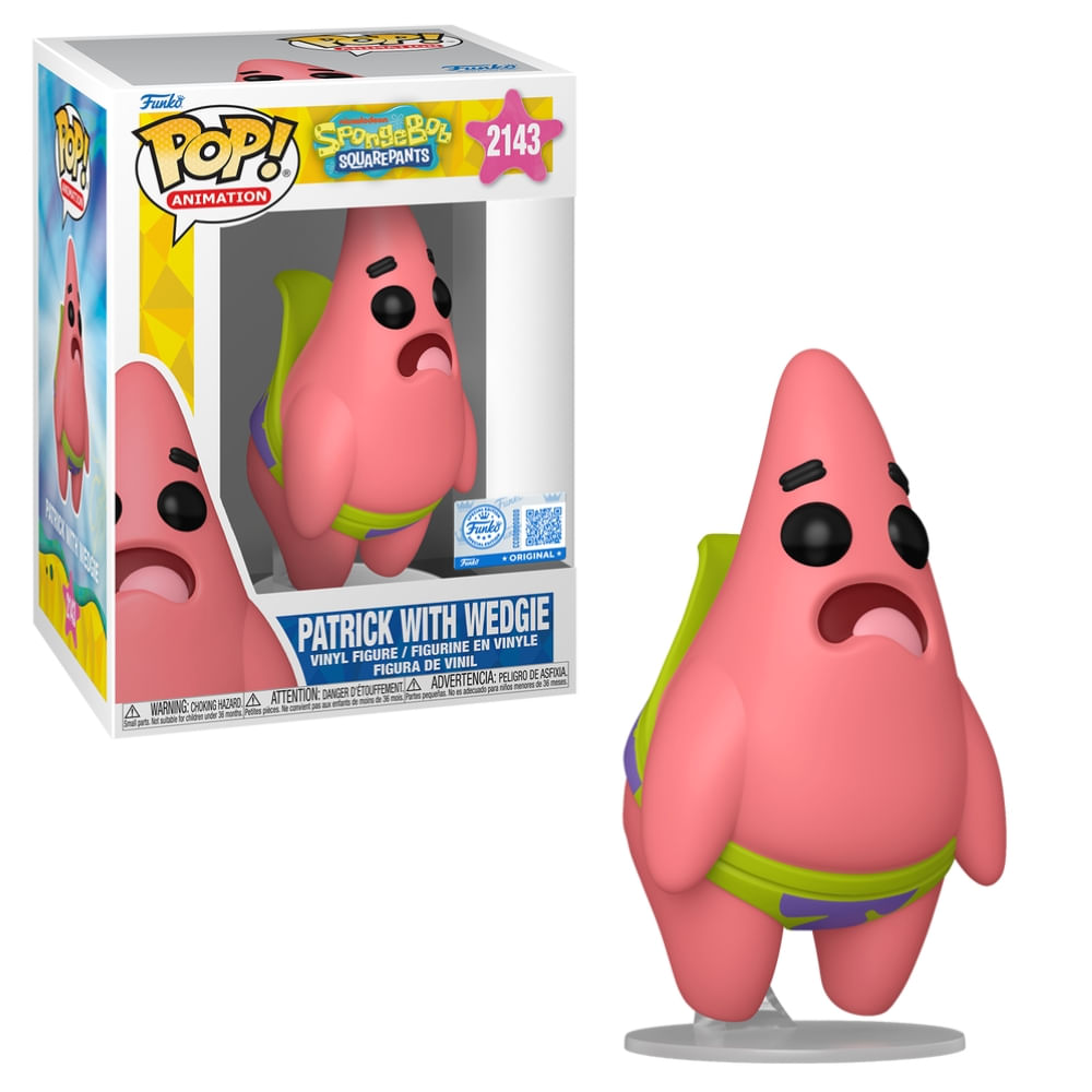 Boneco Funko Pop! Bob Esponja - Cuecão do Patrick