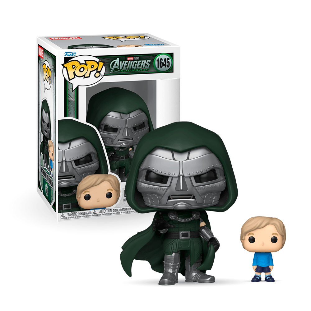 Boneco Funko Pop! Marvel Vingadores Dr Destino com Franklin