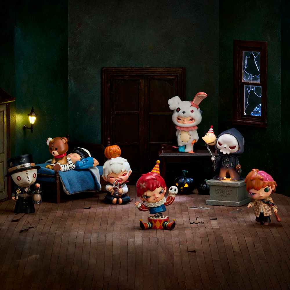 Boneco Colecionável Surpresa Pop Mart Hirono Monsters' Carnival