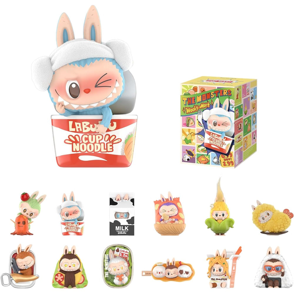 Boneco Colecionável Surpresa Pop Mart Labubu THE MONSTERS Wacky Mart