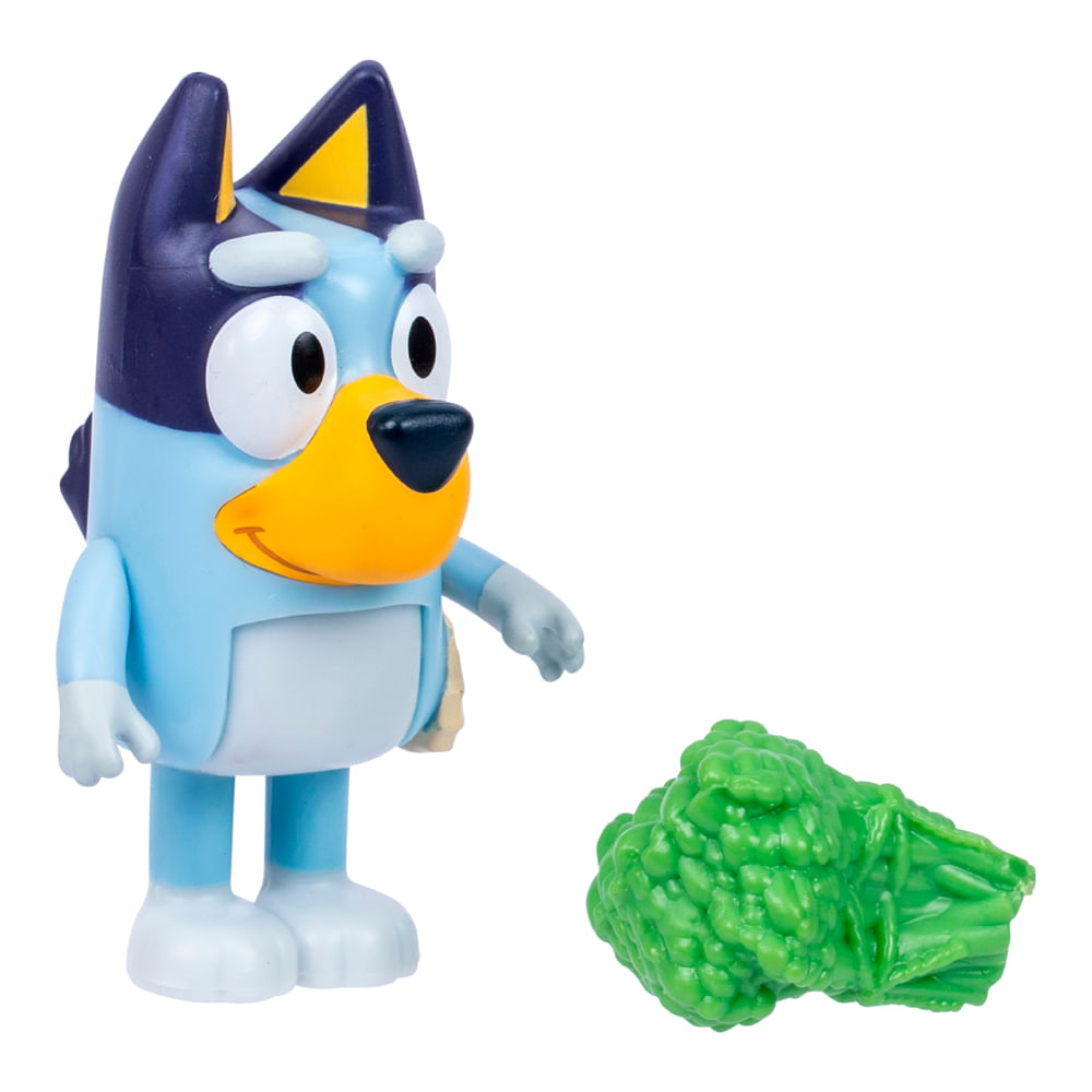 Boneco Colecionável 6cm Bluey - Bluey com Brócolis