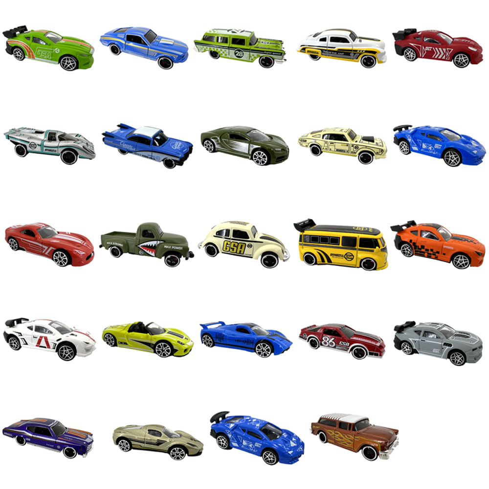 Mini Veículos Die Cast Garagem S.A. - Esportivo Prata E Preto